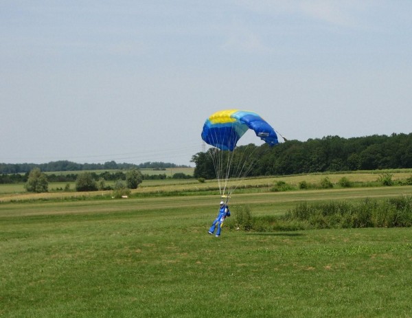 Le parachute ou la précision d'atterrissage