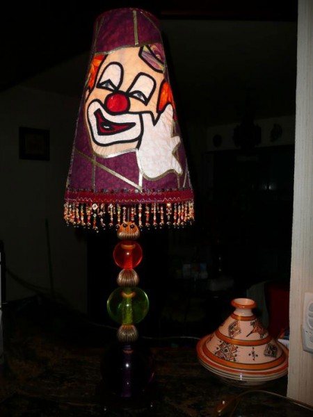 Lampe en patchwork