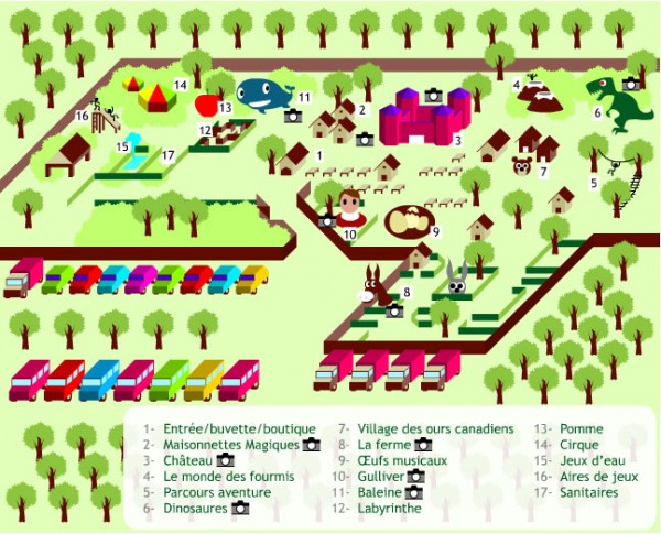 Plan du Village des Automates