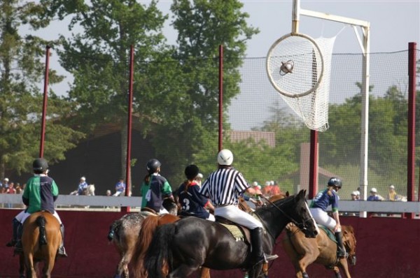 Action de jeu au horse-ball