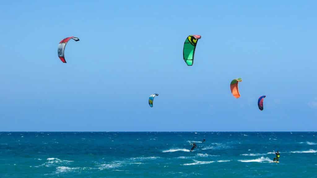 Kitesurf en groupe