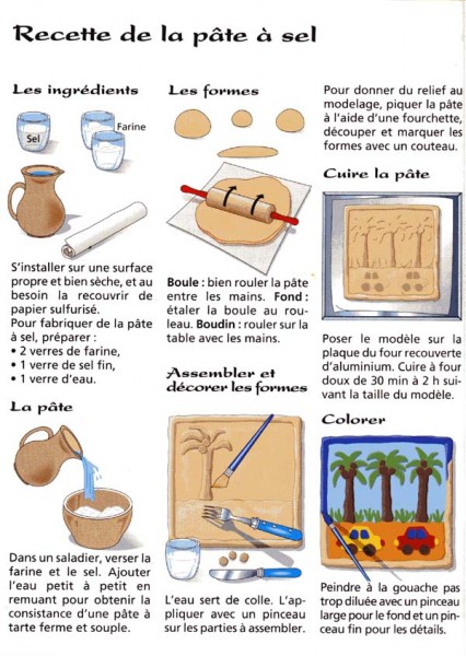 La recette de la pâte à sel