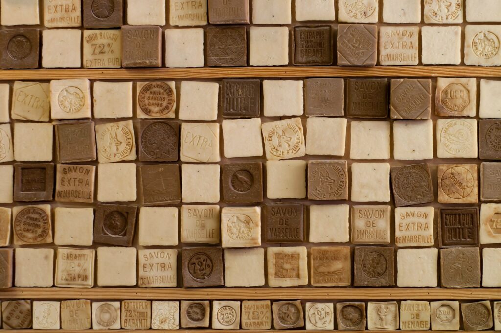 Cubes de savons de Marseille à l'huile d'olive