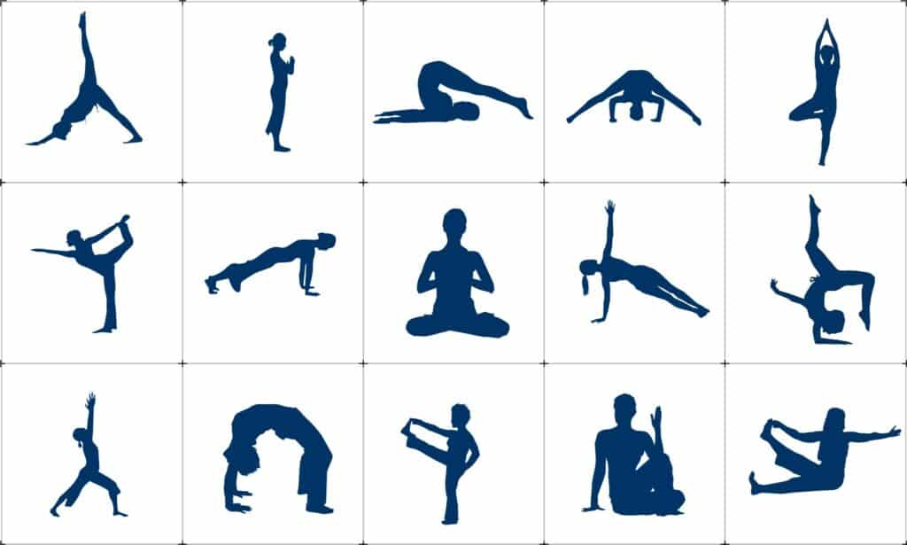 Postures au yoga
