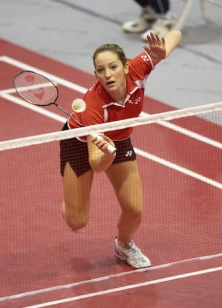 Joueuse de badminton