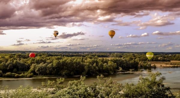 Vol de montgolfières