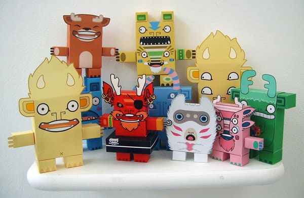 Collection de Paper Toys