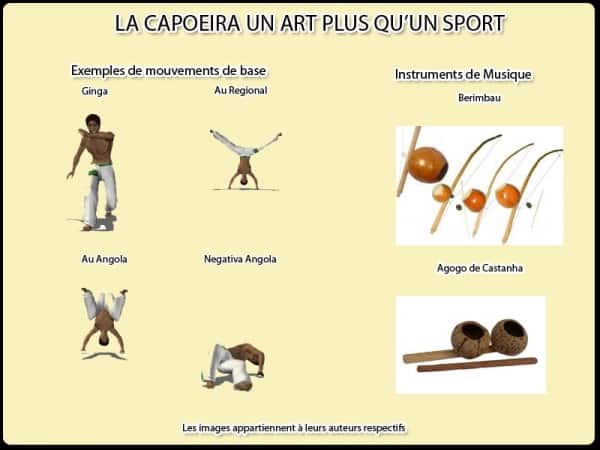 Mouvements et instruments de Capoeira