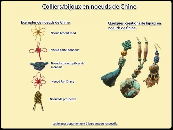 Colliers en nœud de Chine