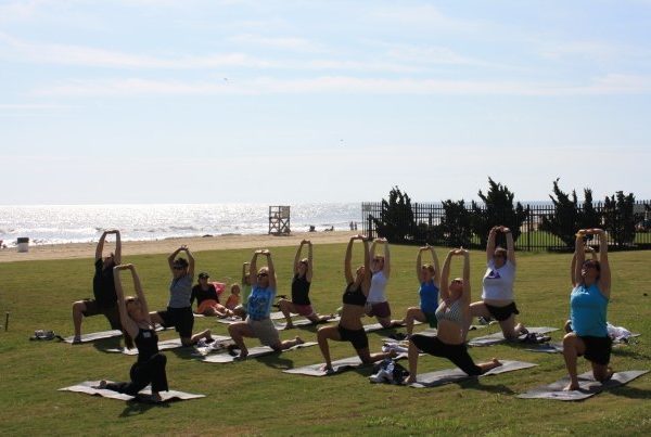 Le strala yoga en plein air