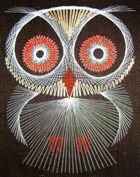 String art hibou