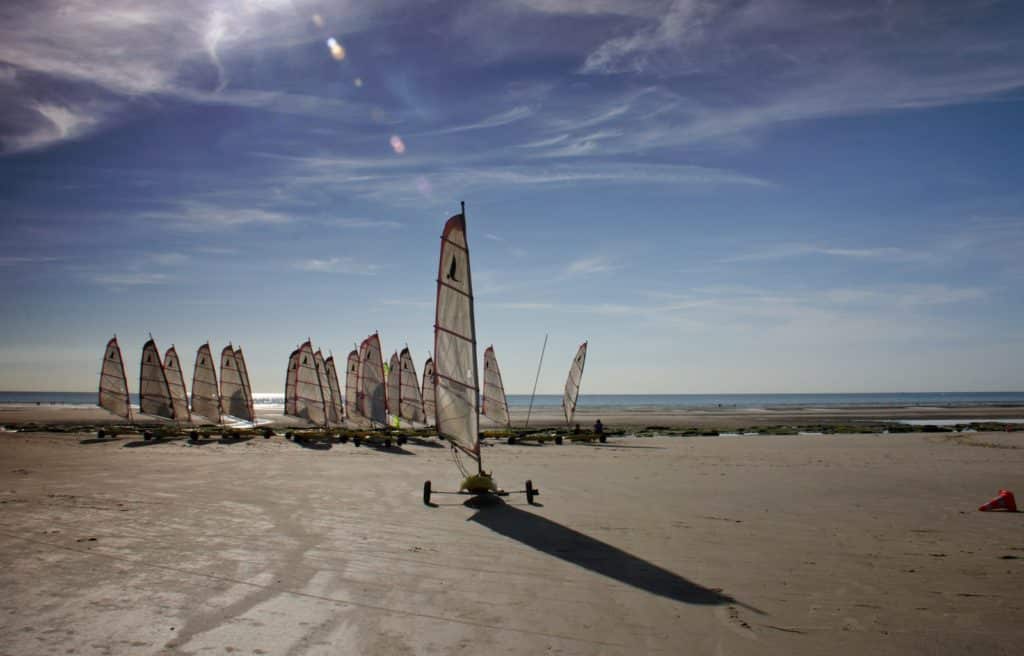 Activité nautique de char à voile