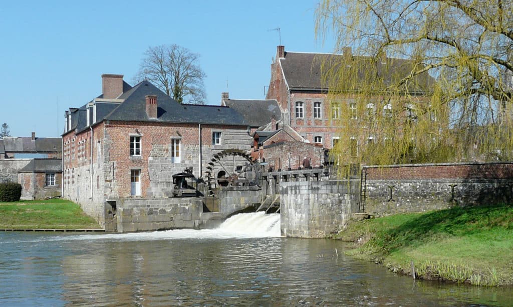 Le moulin à eau de l'abbaye de Maroilles