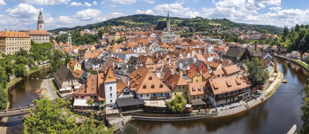 Cesky Krumlov ville médiévale de Boheme du Sud en République Tchèque