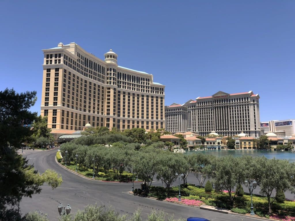 Hôtel de luxe et casino le Bellagio à Las Vegas