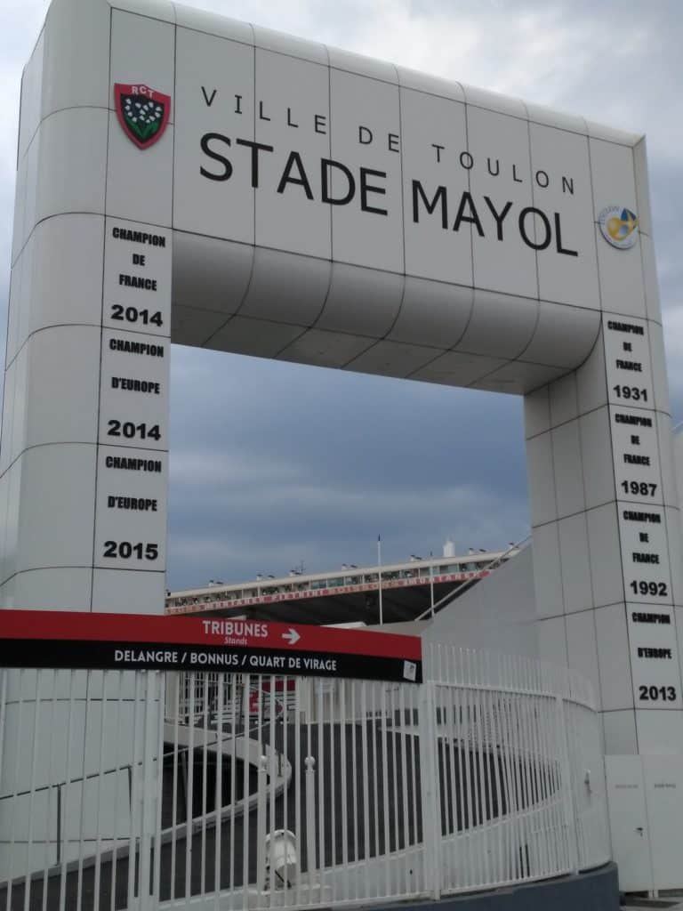 Stade Félix Mayol au centre-ville de Toulon
