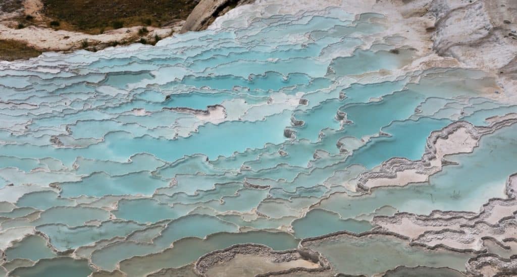 Tufière de Pamukkale élaborée par les eaux chaudes