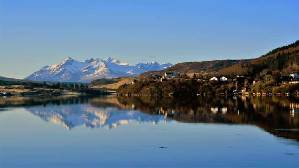 Ville de Portree sur l'ile de Skye