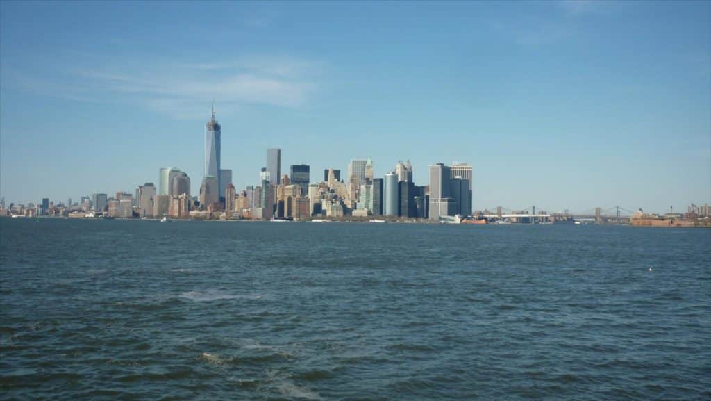 Vue de l'arrondissement de Manhattan, à New-York