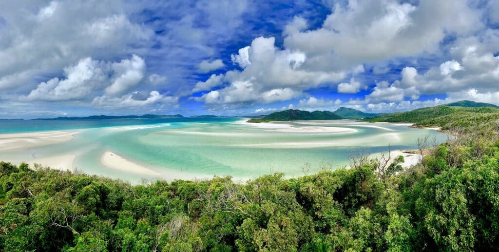 Plage de Whitehaven en Australie