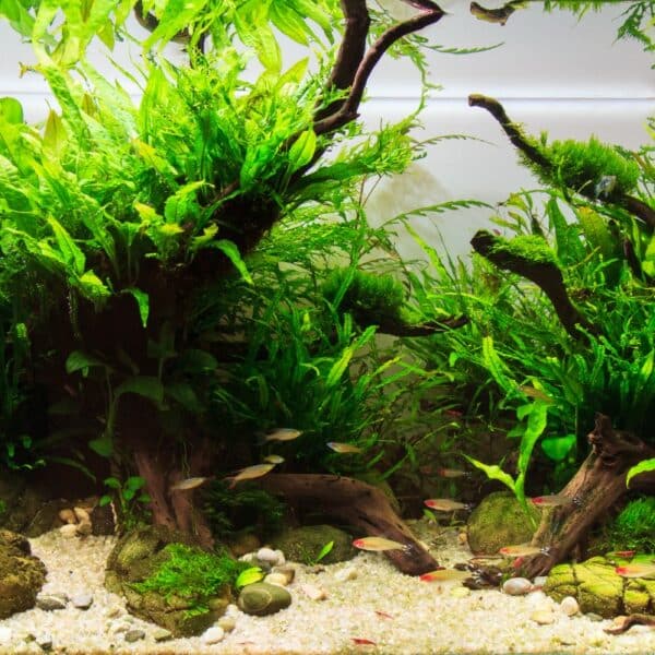 L'aquascaping consiste à recréer un paysage miniature sous l'eau, dans un aquarium