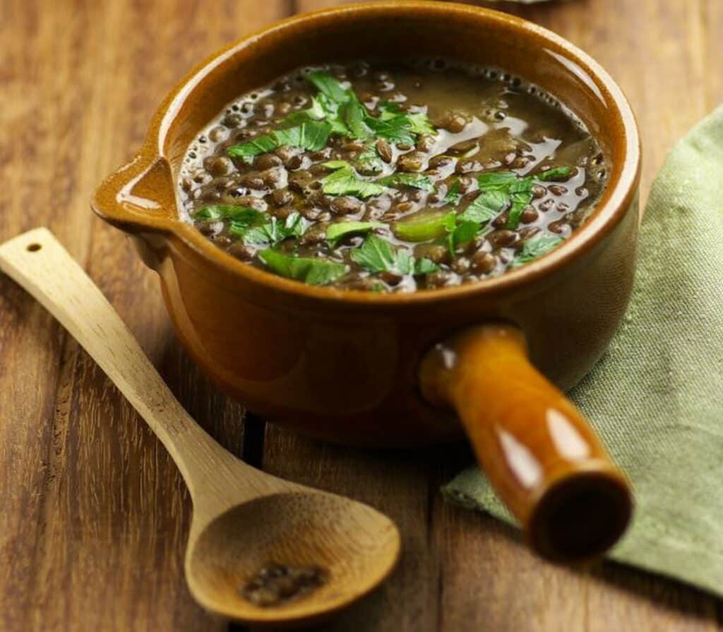 Soupe de lentilles et patates douces