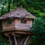Cabane dans les arbres pour un hébergement insolite