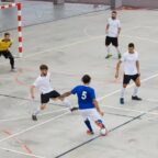 Coup de pied précis lors d'un match de futsal