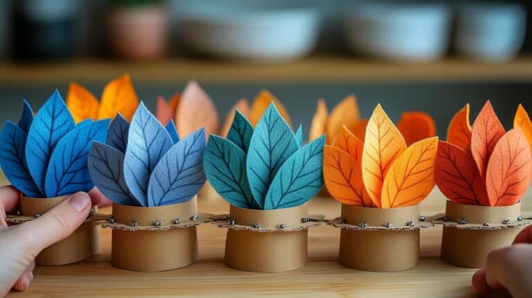 Guide pas à pas pour fabriquer des couronnes de feuilles colorées