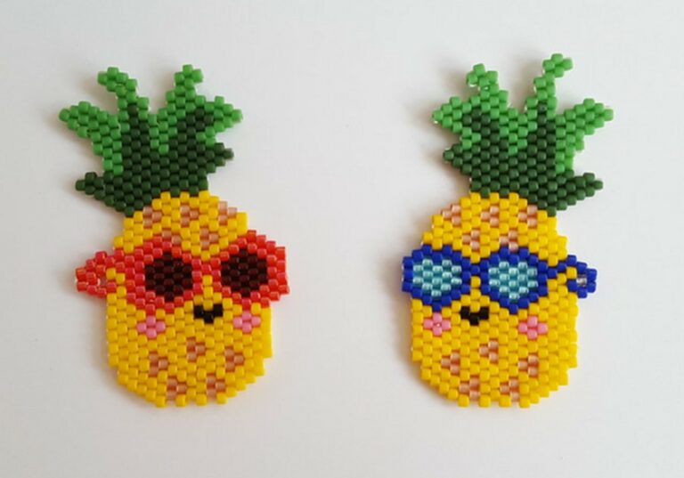 Tissage de perles en brick stitch sans métier à tisser