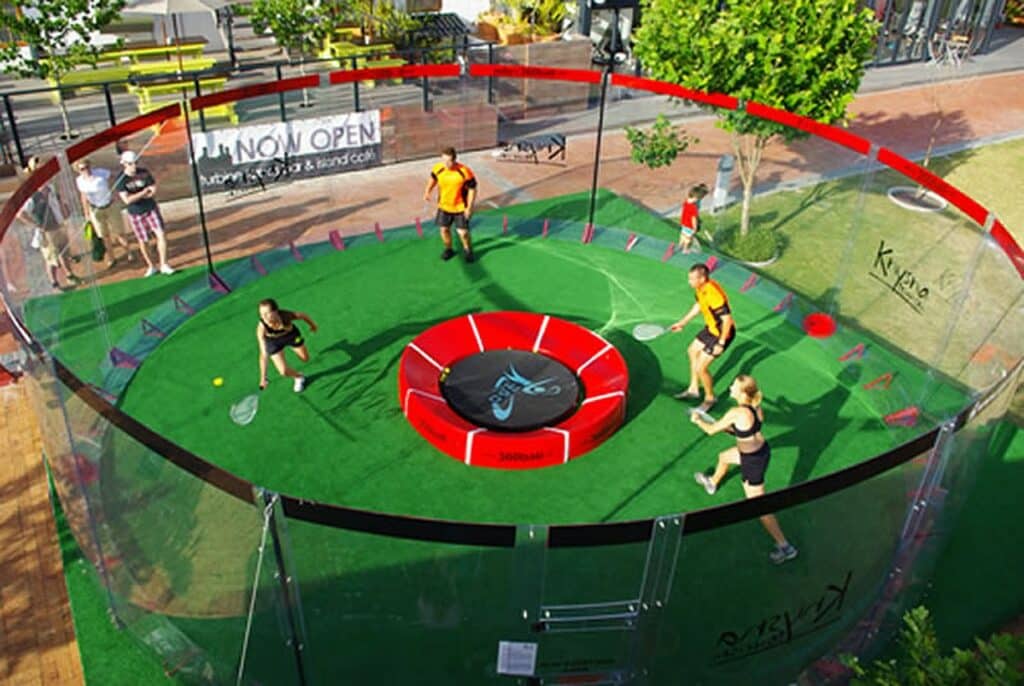 Partie de 360 ball en plein match, entre vitesse et stratégie